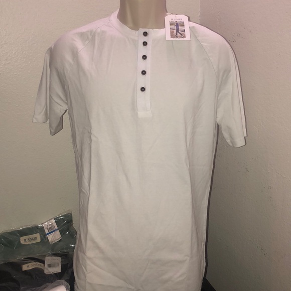 M.Singer short sleeve Henley - Picture 2 of 3